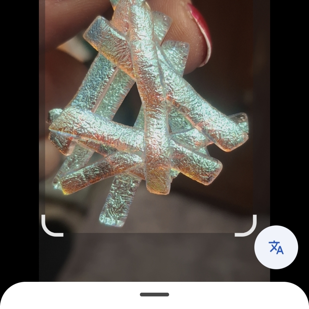 Colorful Dichroic Glass Pendant